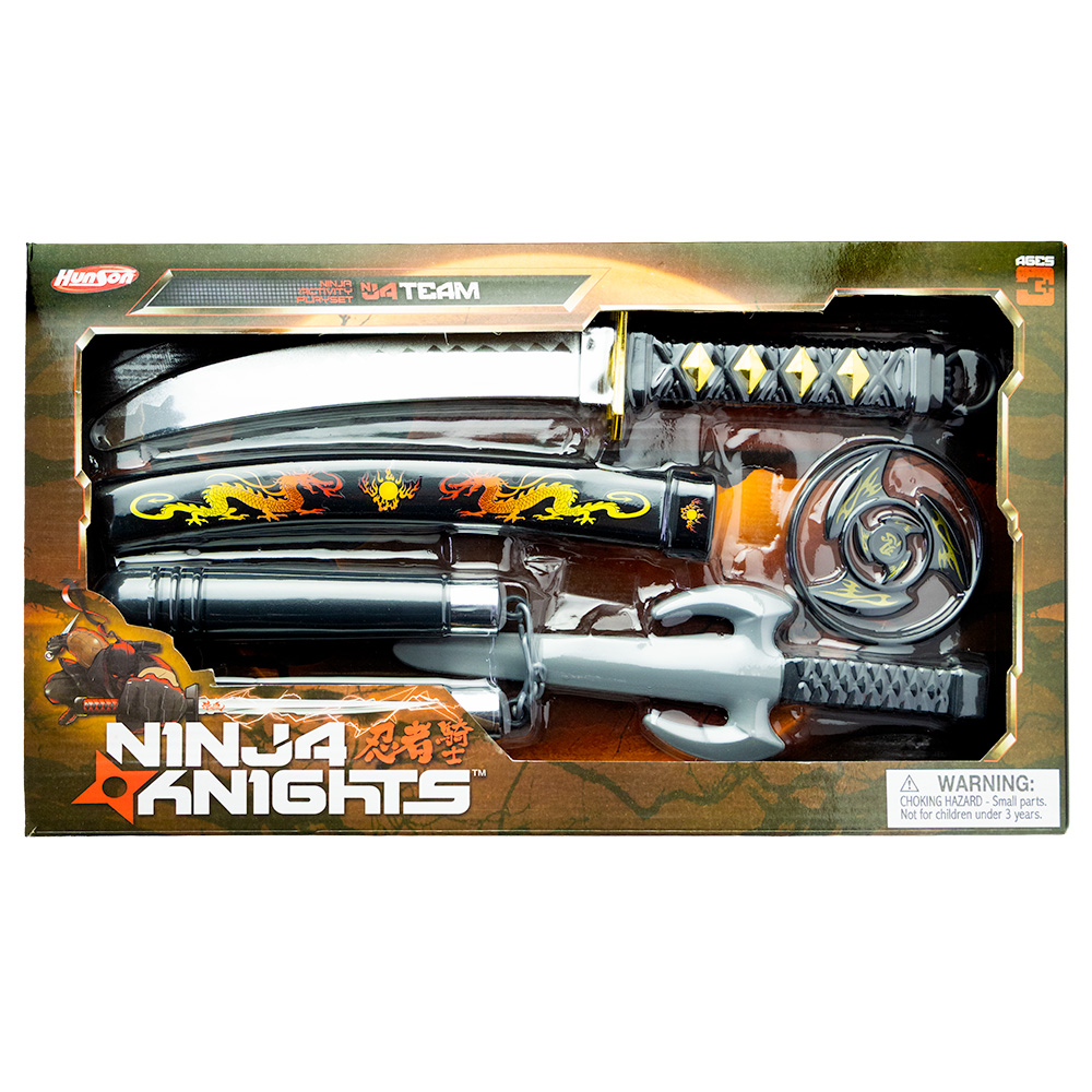 Ninja Playset in Blister Box 5pc