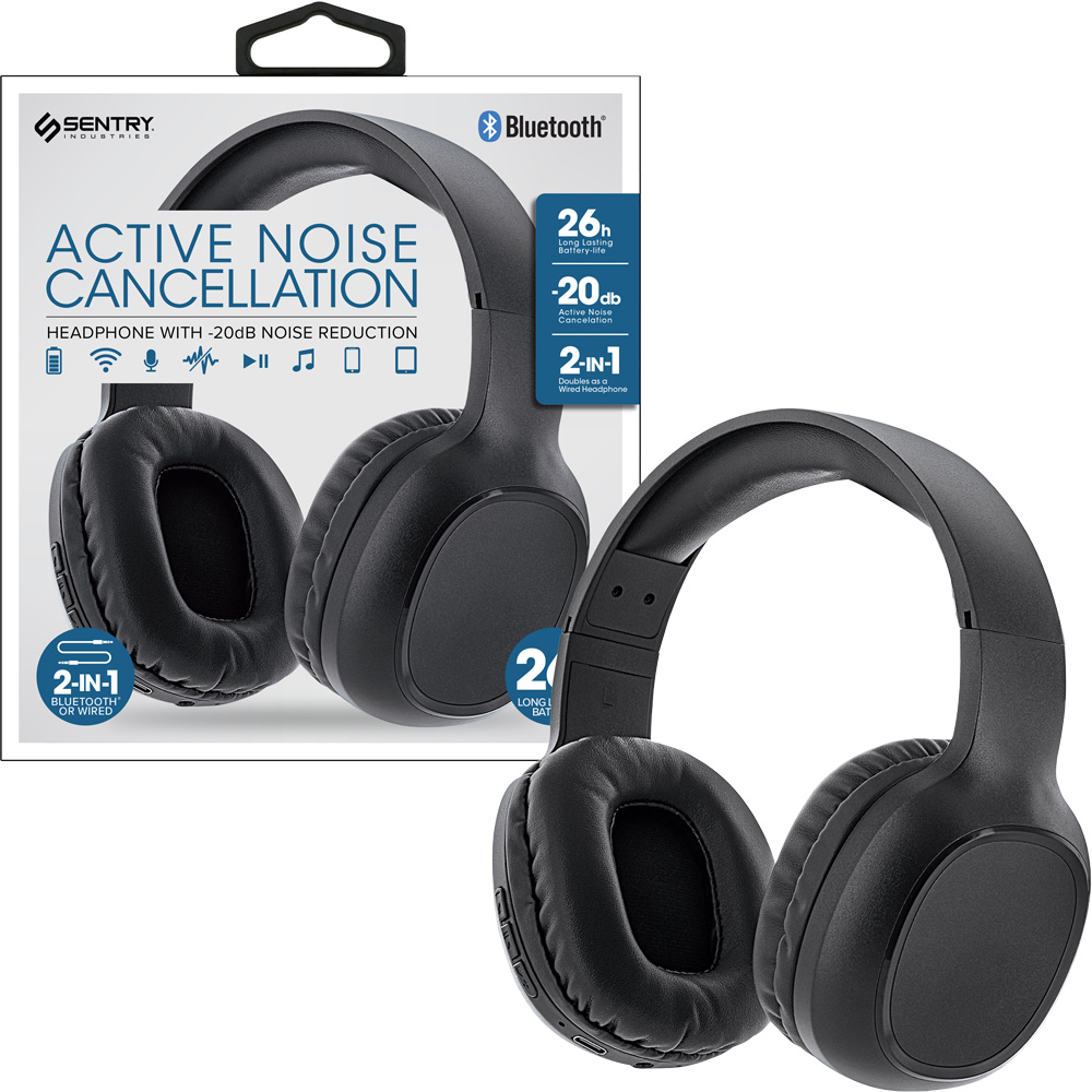Active Noise Cancelling Bluetooth Headphones
