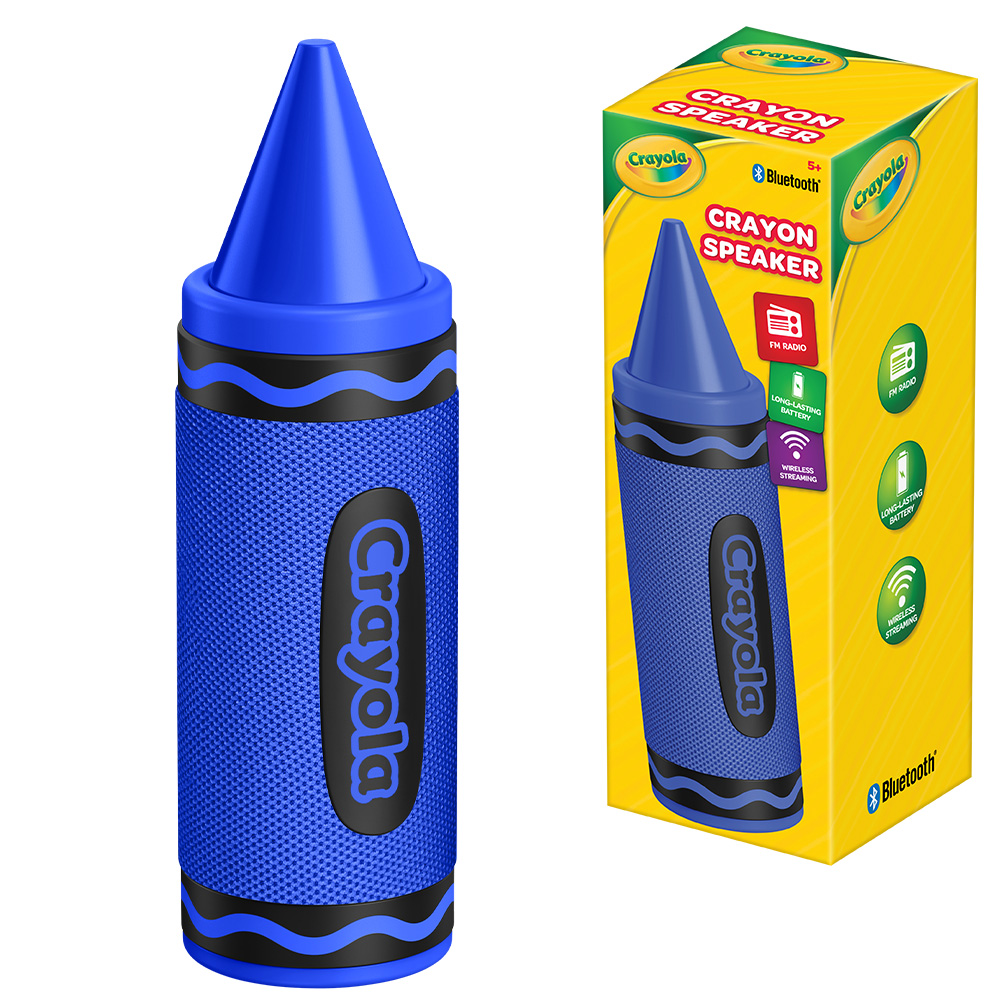 Crayola Crayon Wireless Speaker Blue