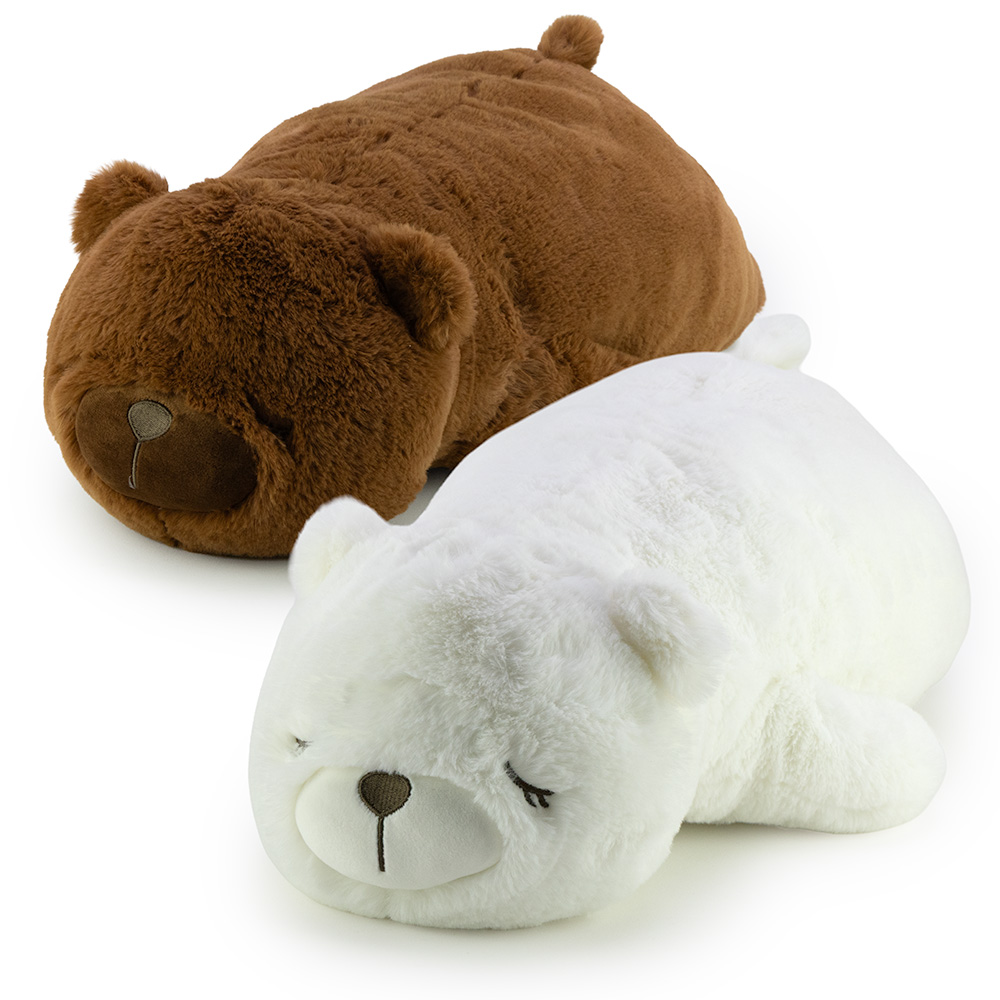 Laying Bear Plush 26in Asst