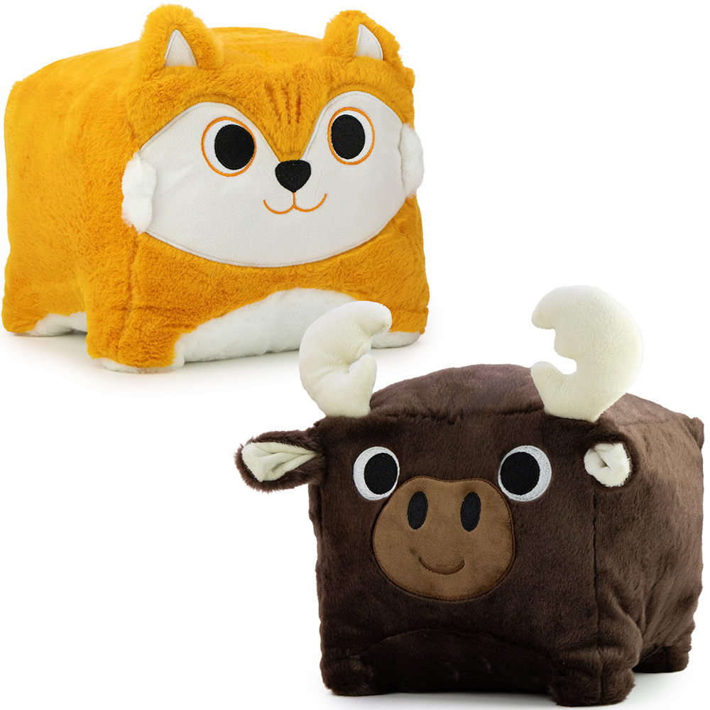Cube Animal Plush 8in Asst