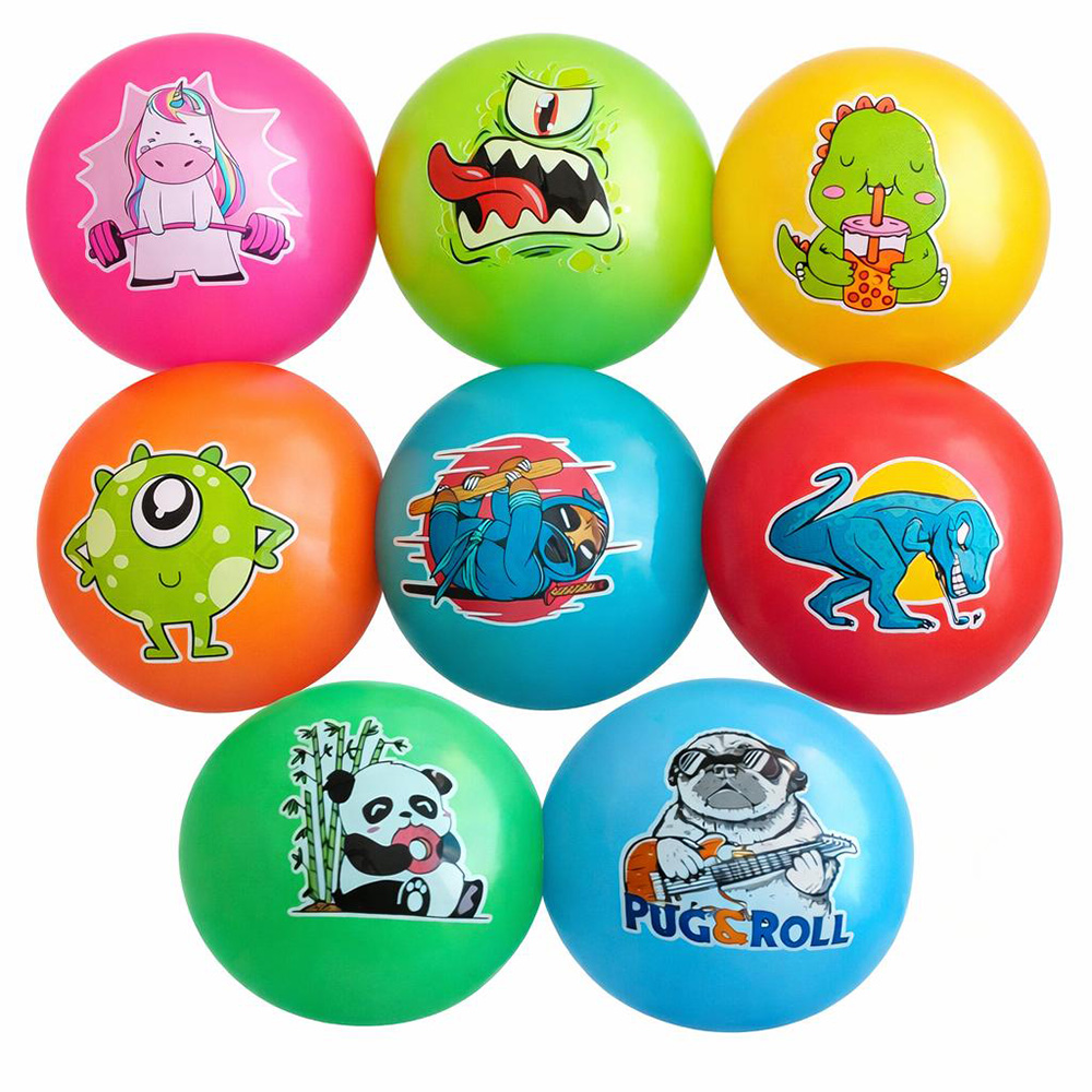 Assorted Mix of 12in Vinyl Balls - 100 Per Case