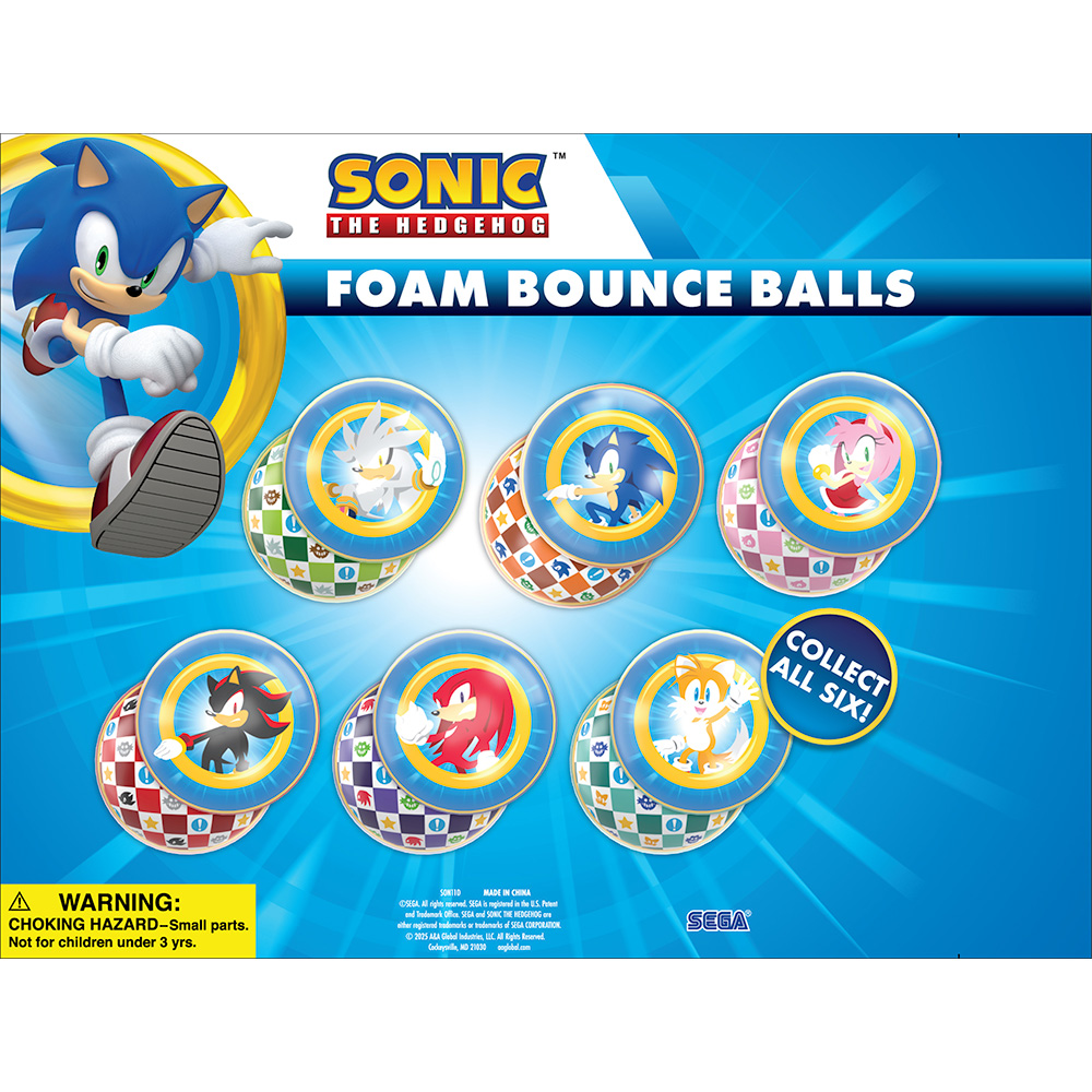 Sonic The Hedgehog™ Foam Balls Display Card