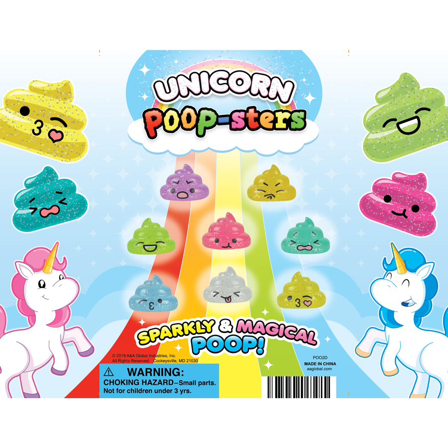 Unicorn Poopsters Display Card