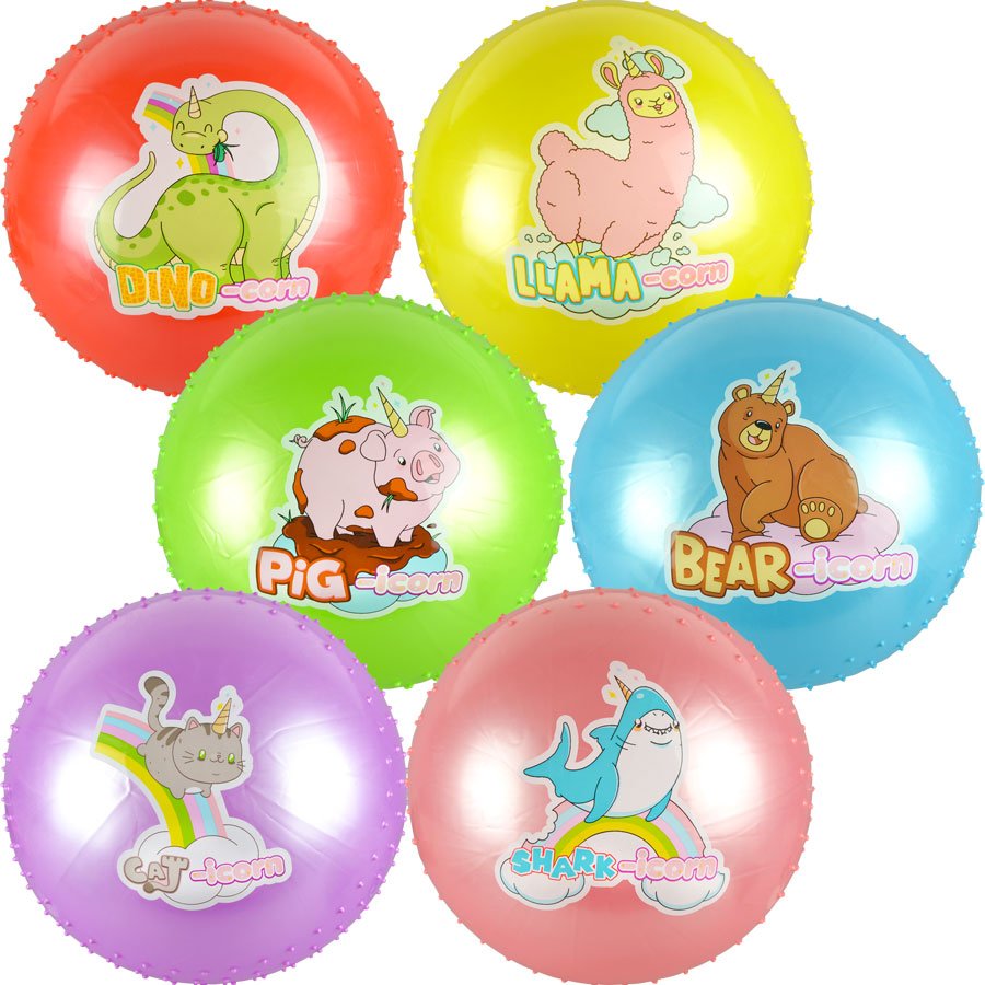 Animal-icorn Inflatable Knobby Balls 18in (48pcs)