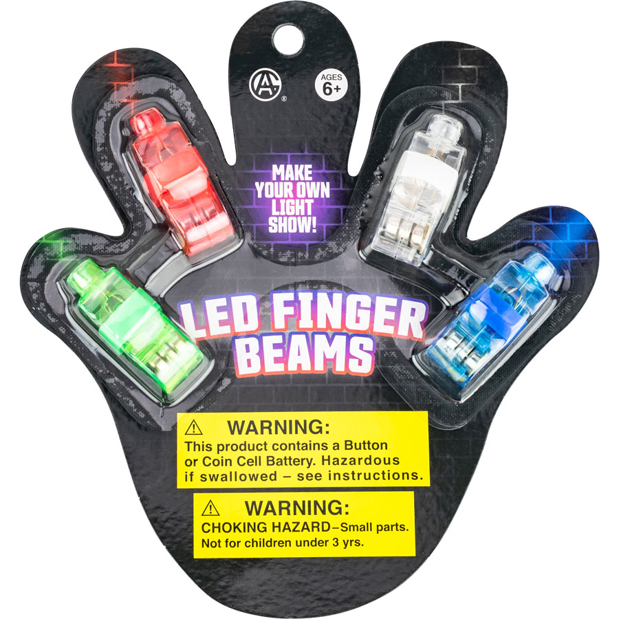 Light-Up Finger Beams 4pk (24 pcs)