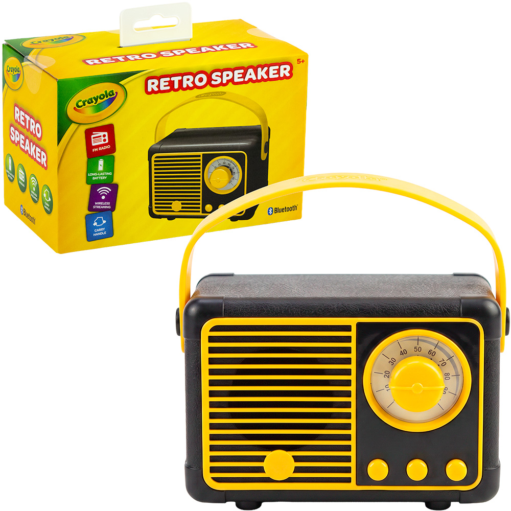 Crayola™ Retro Bluetooth Speaker - Black