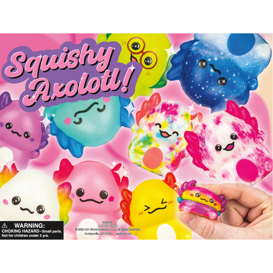 Squishy Axolotl Display Card