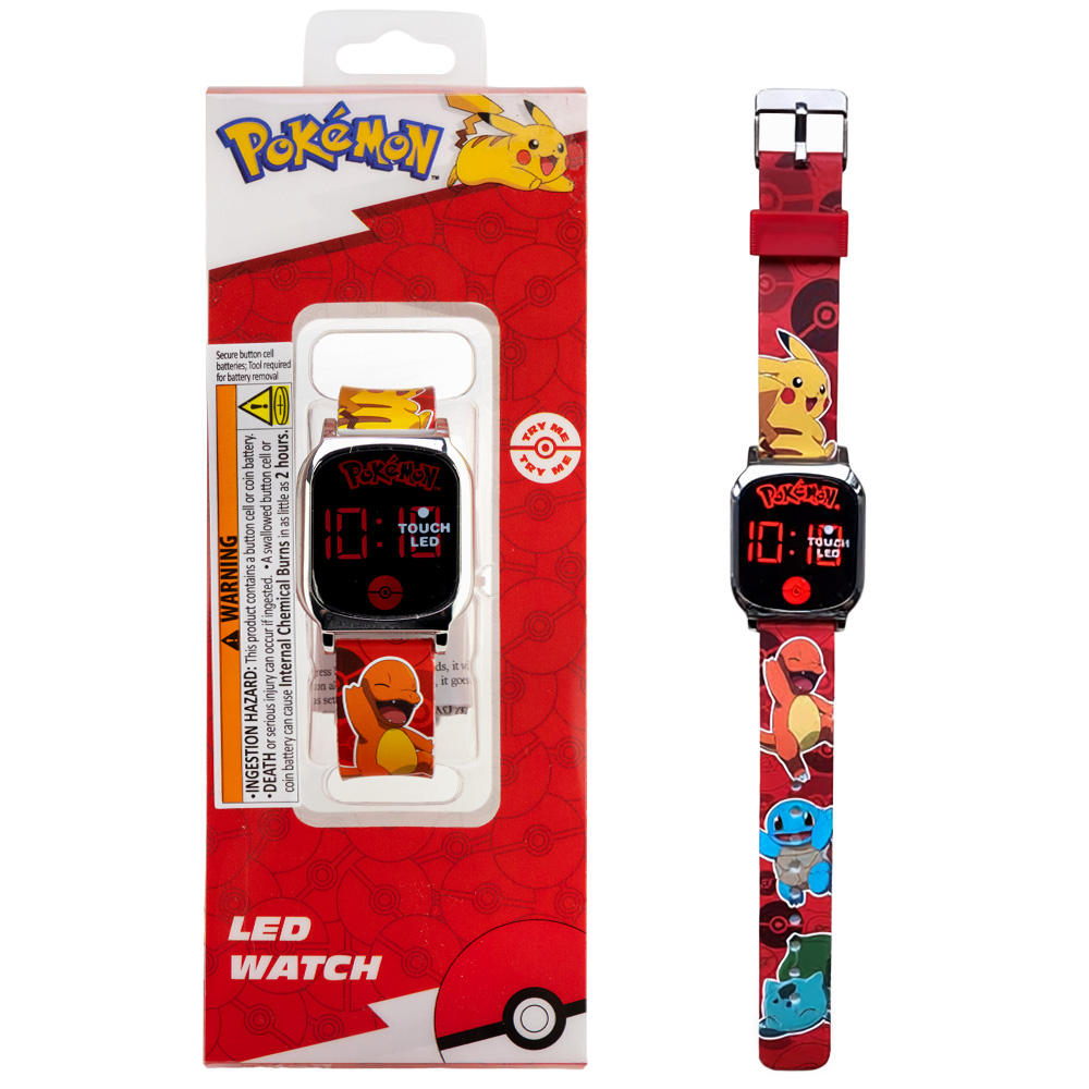 Pokemon Digital Watch with Printed Straps