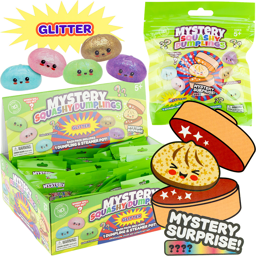 Mystery Glitter Squishy Mini Dumplings Blind Bag (36pcs)