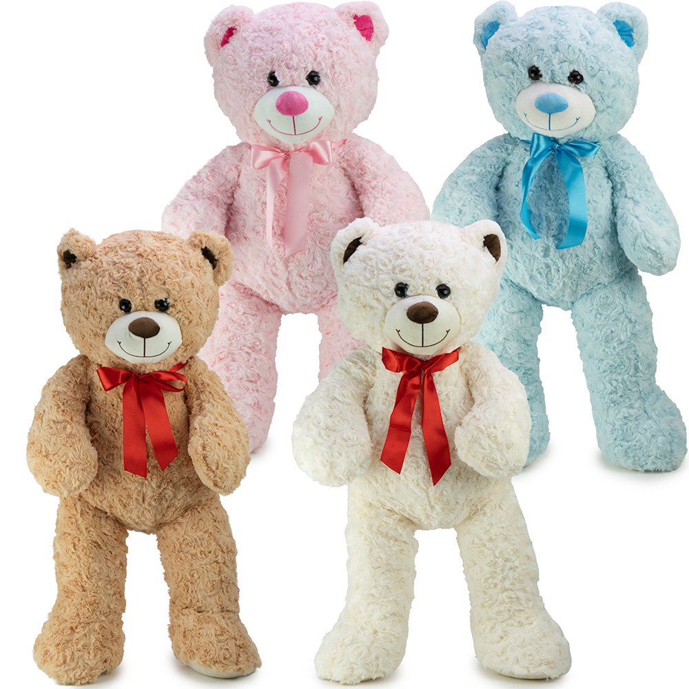Rose Bear Plush 31in Asst