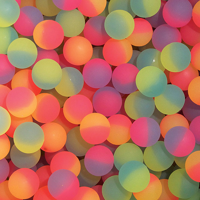 32mm (1.25in) Icy Hi-Bounce Ball Mix (100 pcs)