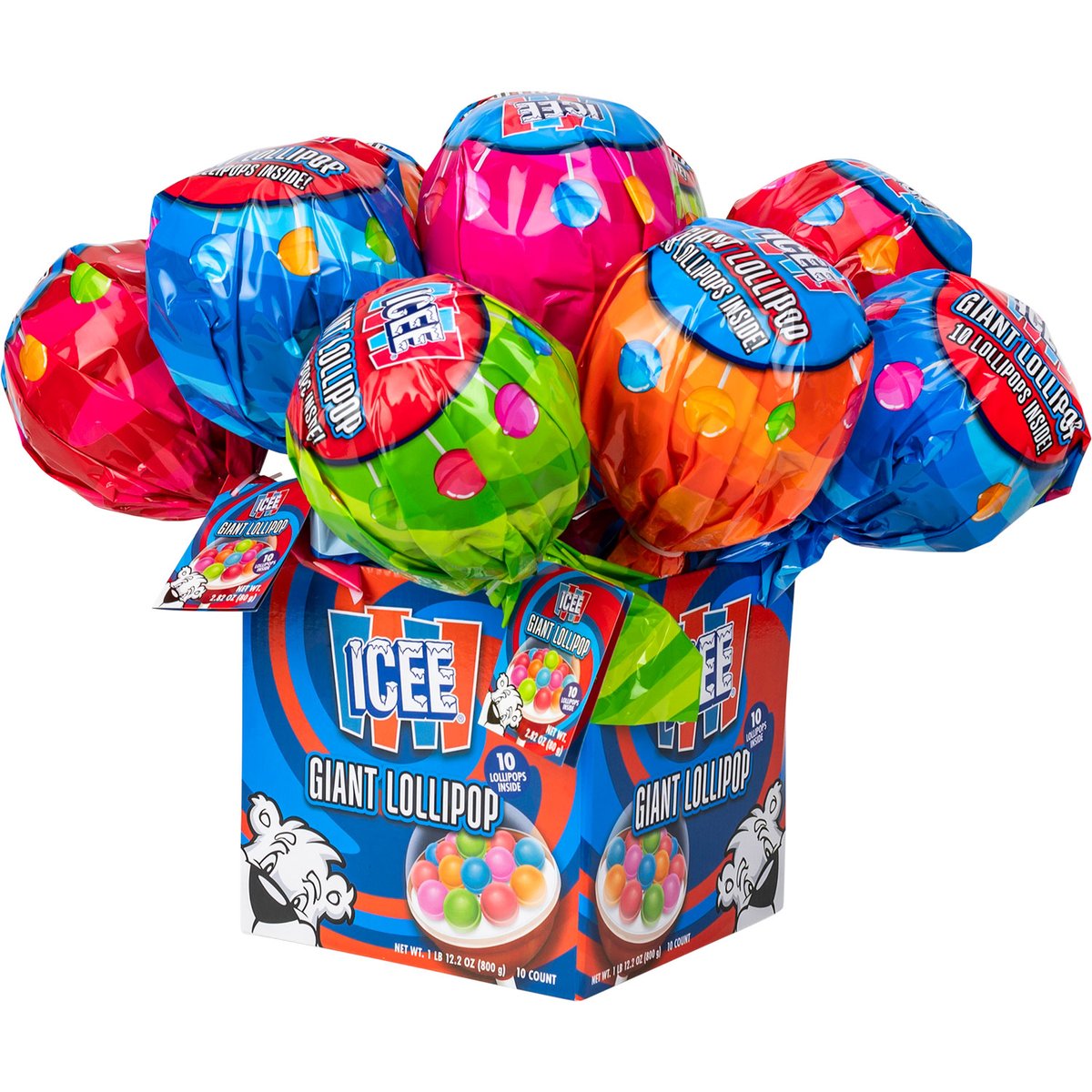 ICEE® Giant Lollipop Asst (10pcs)