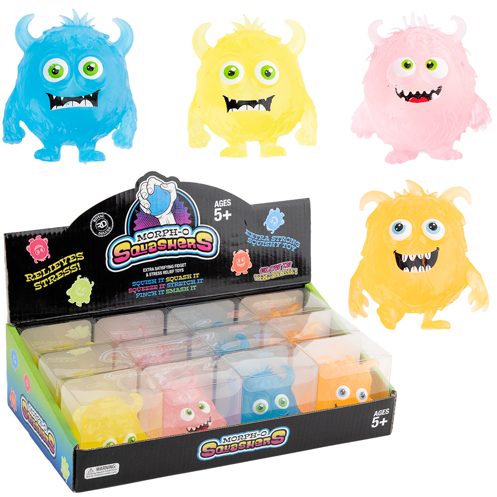 Sugar Glow in the Dark Squeeze Monster 2.5in (12pcs)