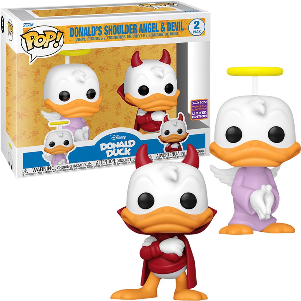Donald's Shoulder Angel & Devil  POP! Vinyl Two Figure Set