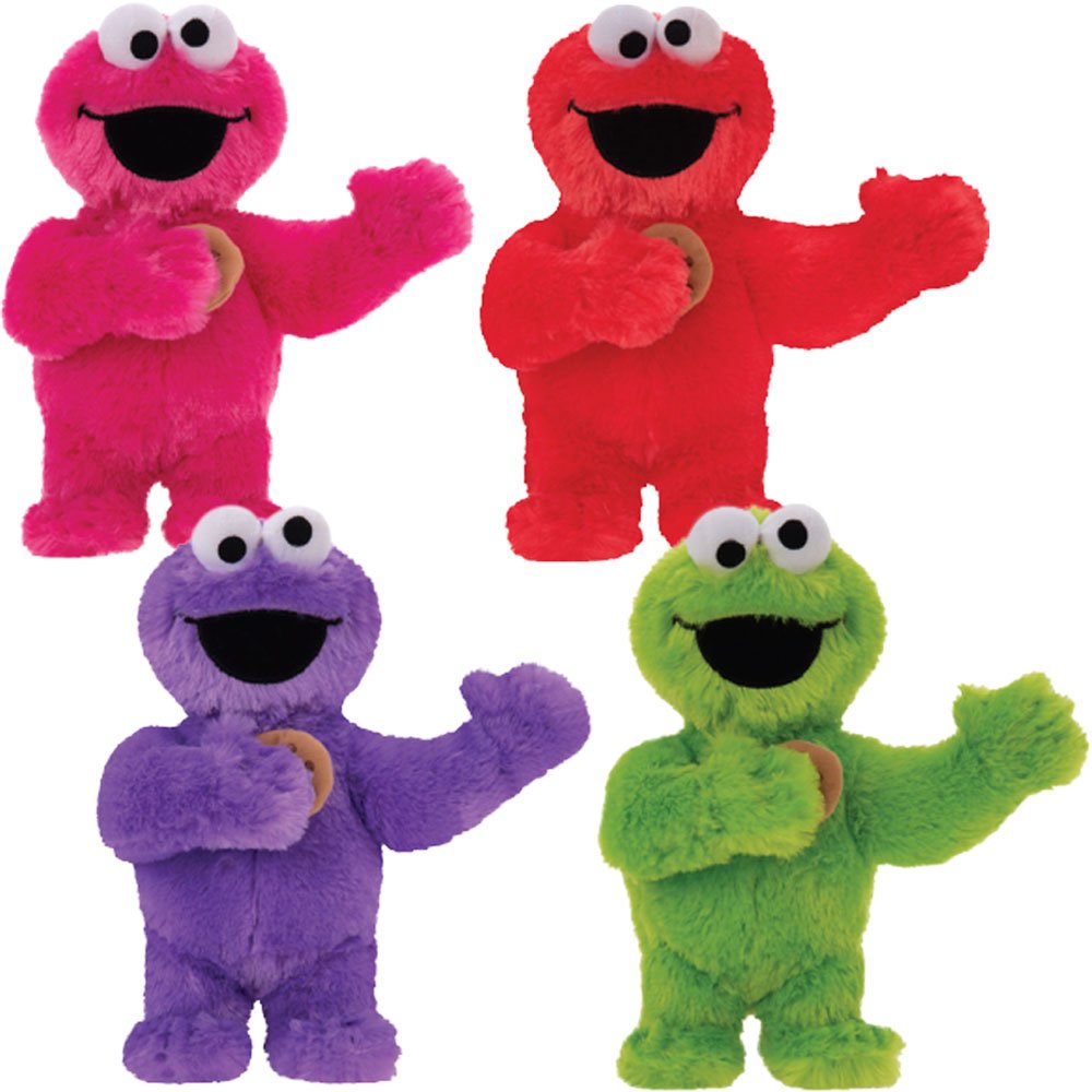 Elmo and Cookie Monster 7in-9in Asst
