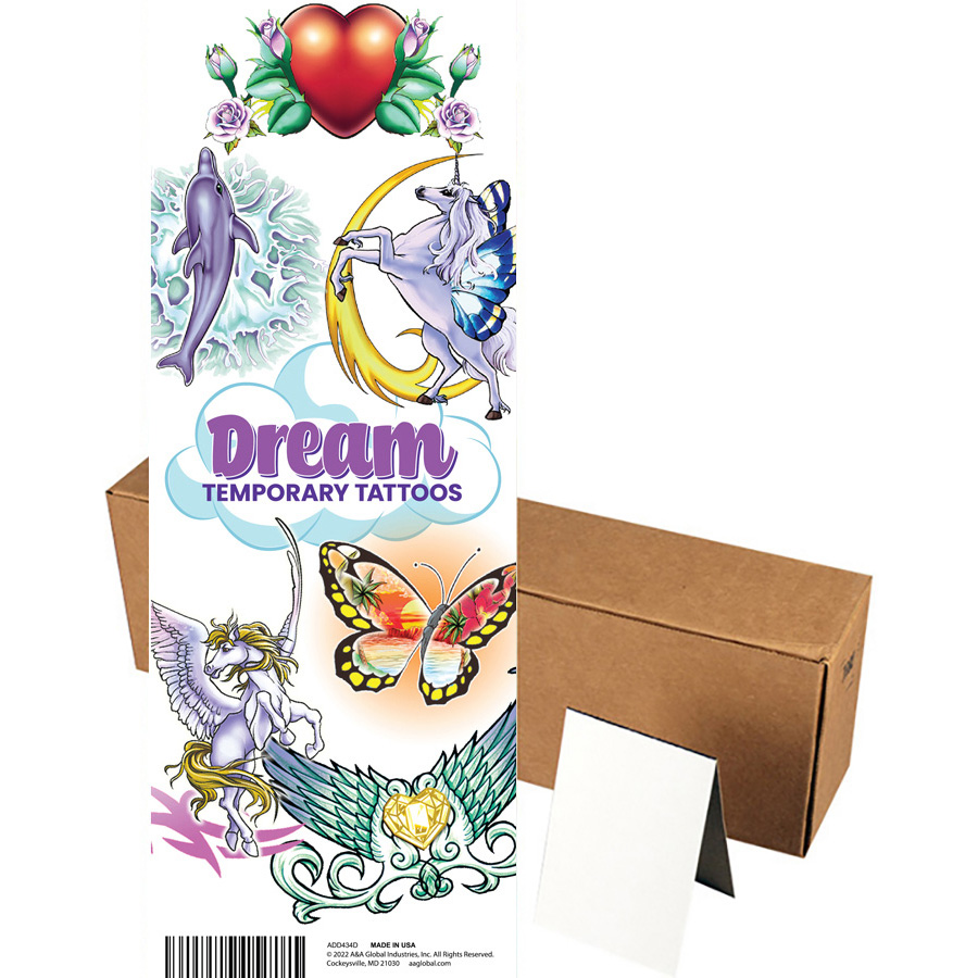 Dream Temporary Tattoos in Folders (300pcs)