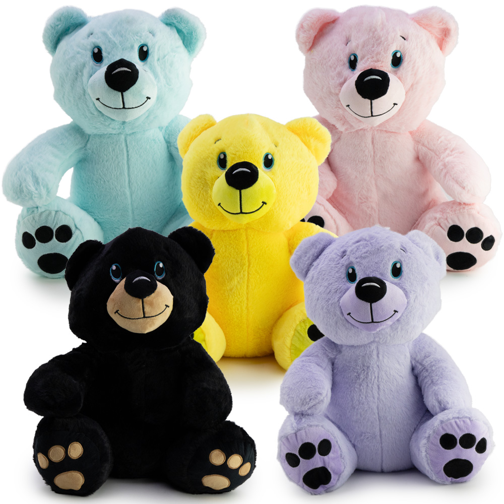 Sitting Bear Plush 16in Asst