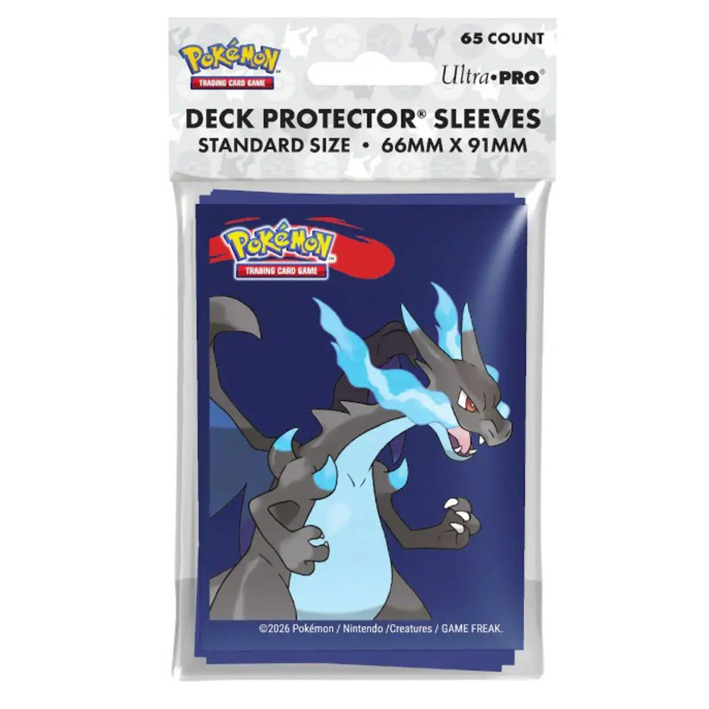 Pokemon™ Mega Charizard X Deck Protector Sleeves Pack 65 ct