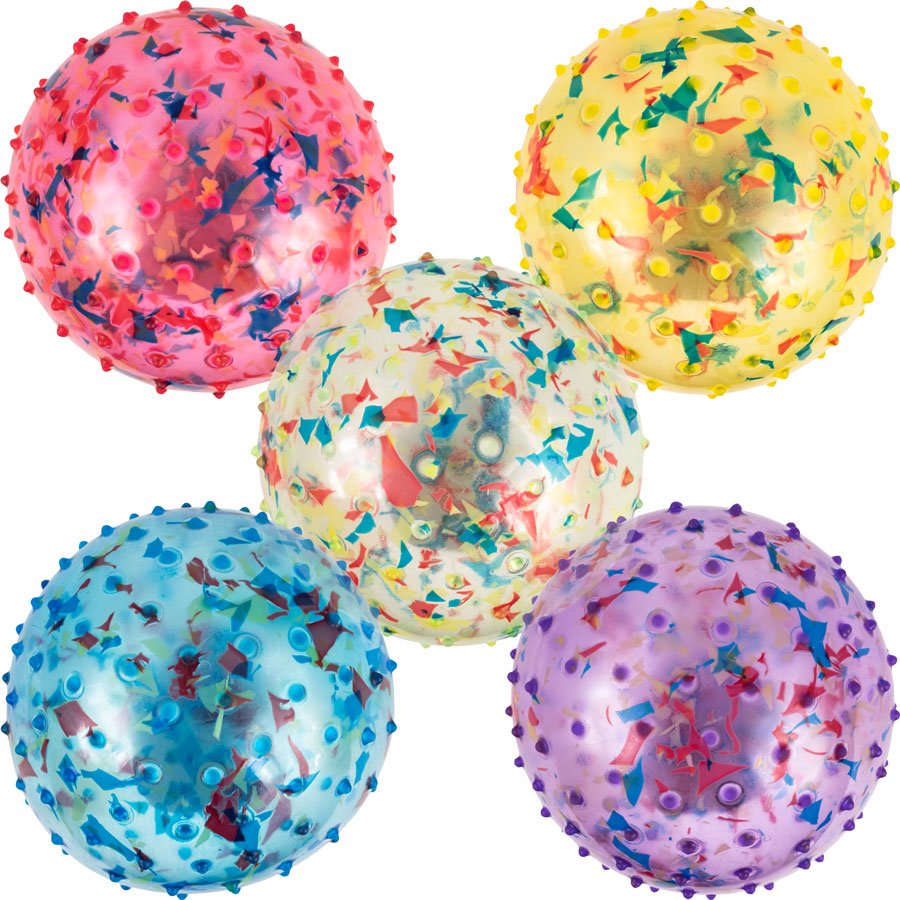 5in Inflatable Confetti Knobby Balls (250pcs)