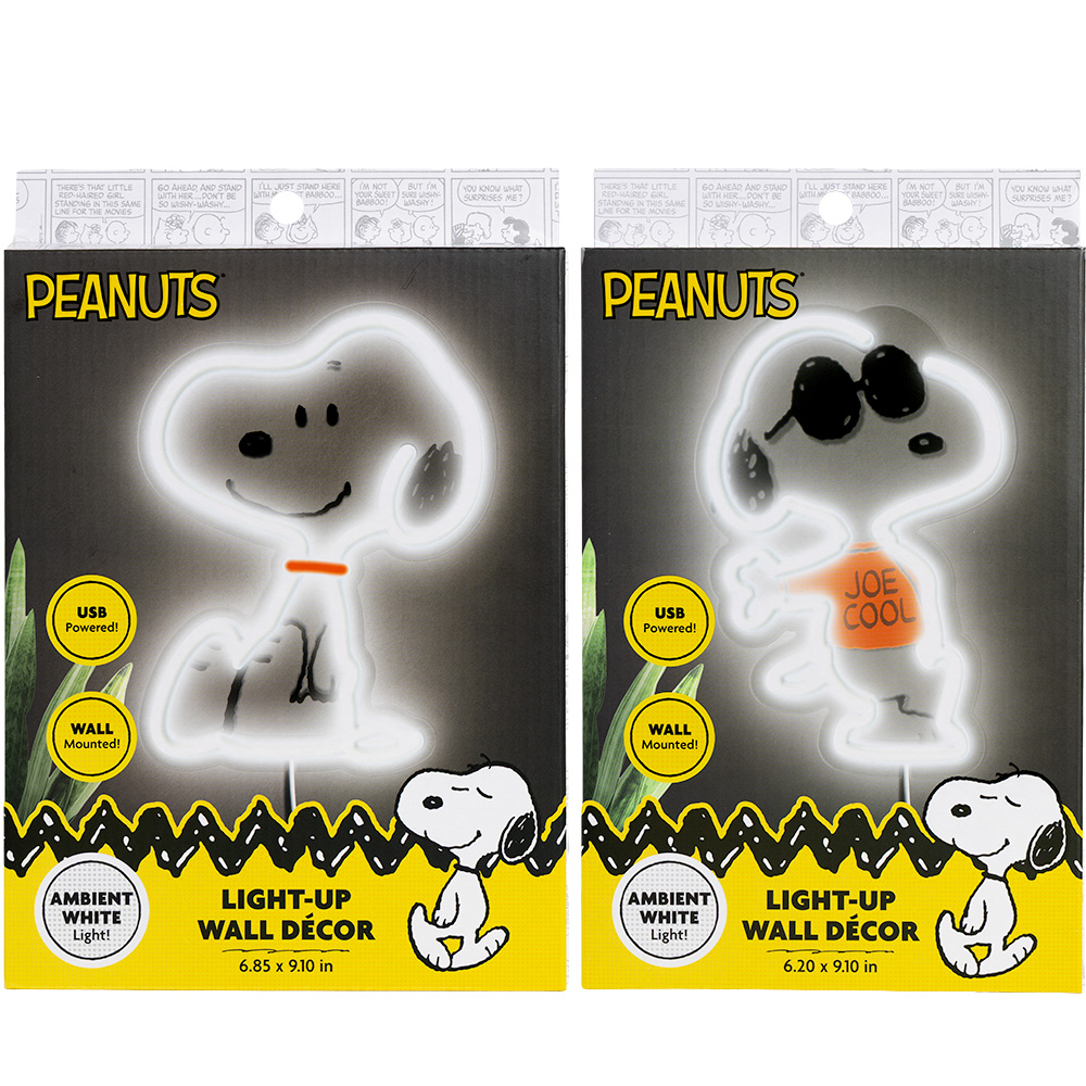 Peanuts Neon Type Wall Sign