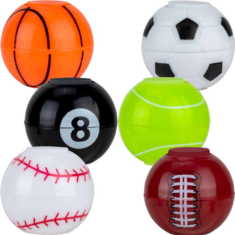 Sports Spinner Balls 50mm Asst (100pcs)