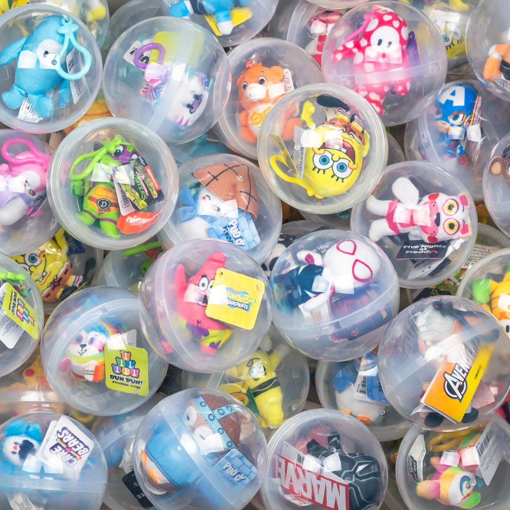 4in Capsule 2.5in Plush Kit $3.05avg (100pcs)