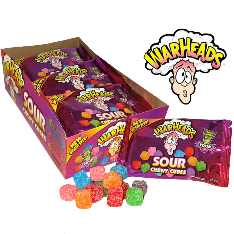 Warheads® Chewy Cubes Display Box (15pcs)