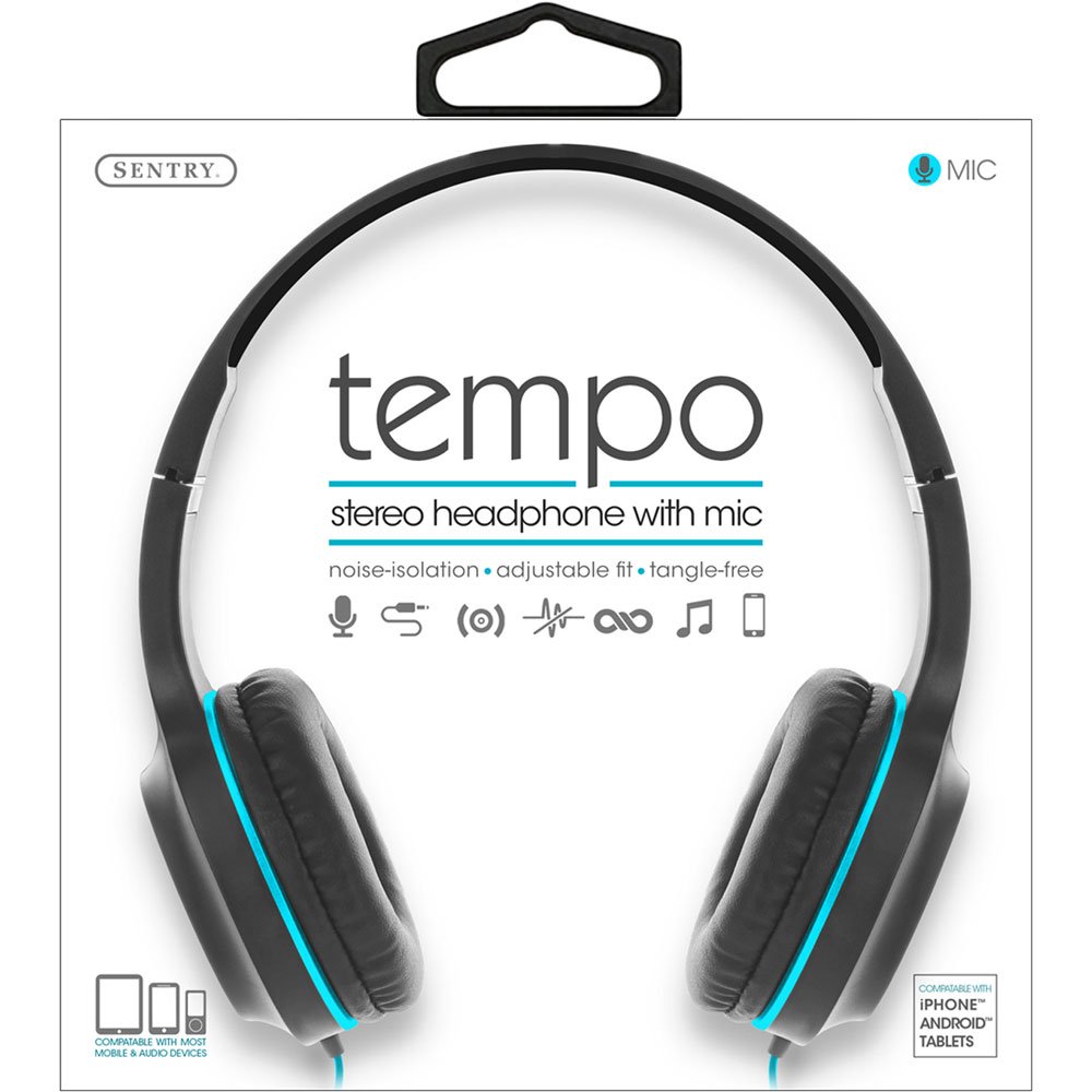 Tempo Stereo Headphones-Teal