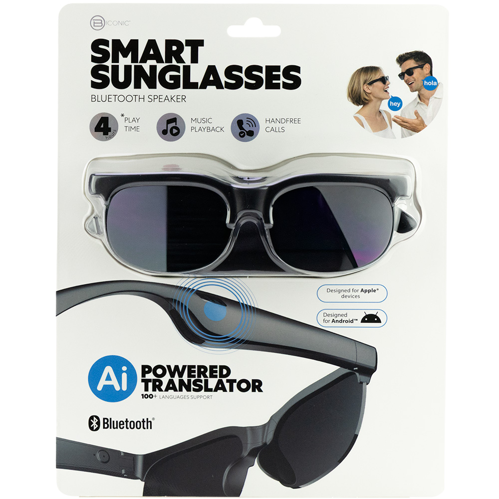 Blu Tooth Speaker Glasses with AI Translation
