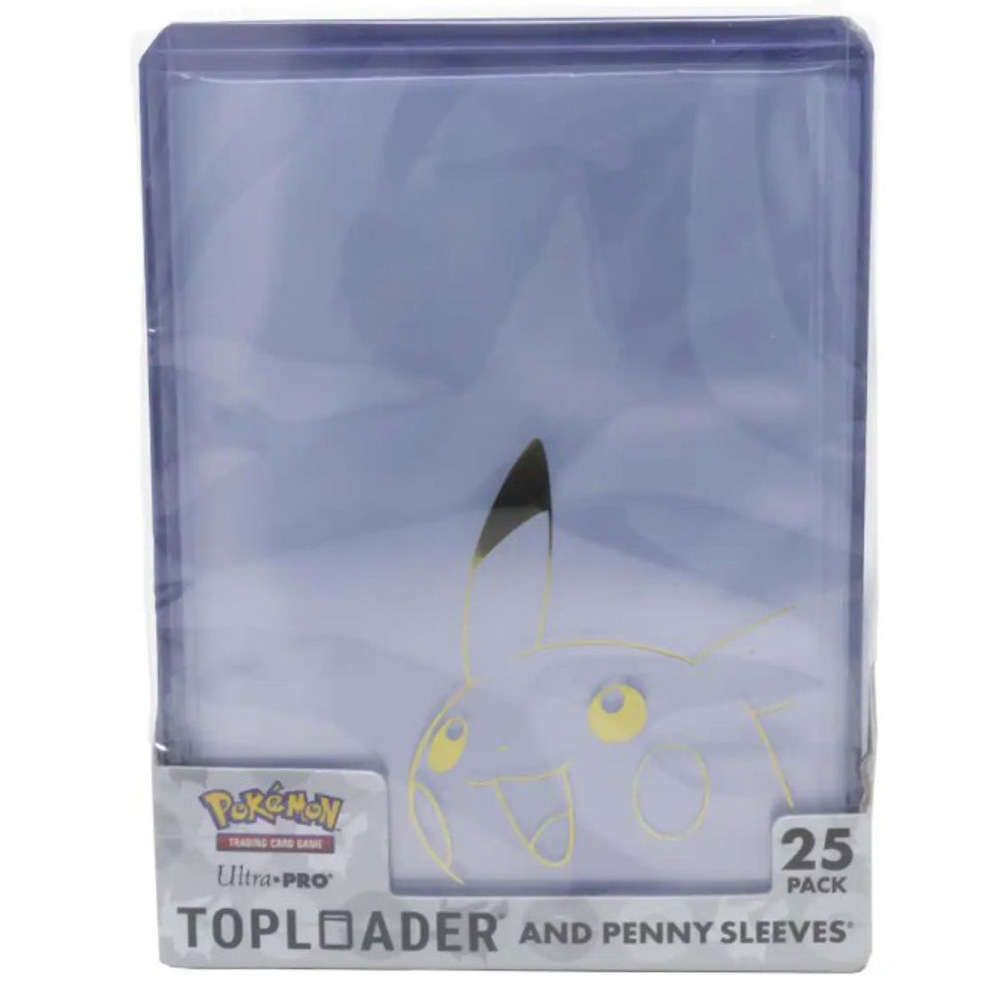 Pokemon Ultra Pro Pikachu Top Loader & Sleeve Combo 25ct