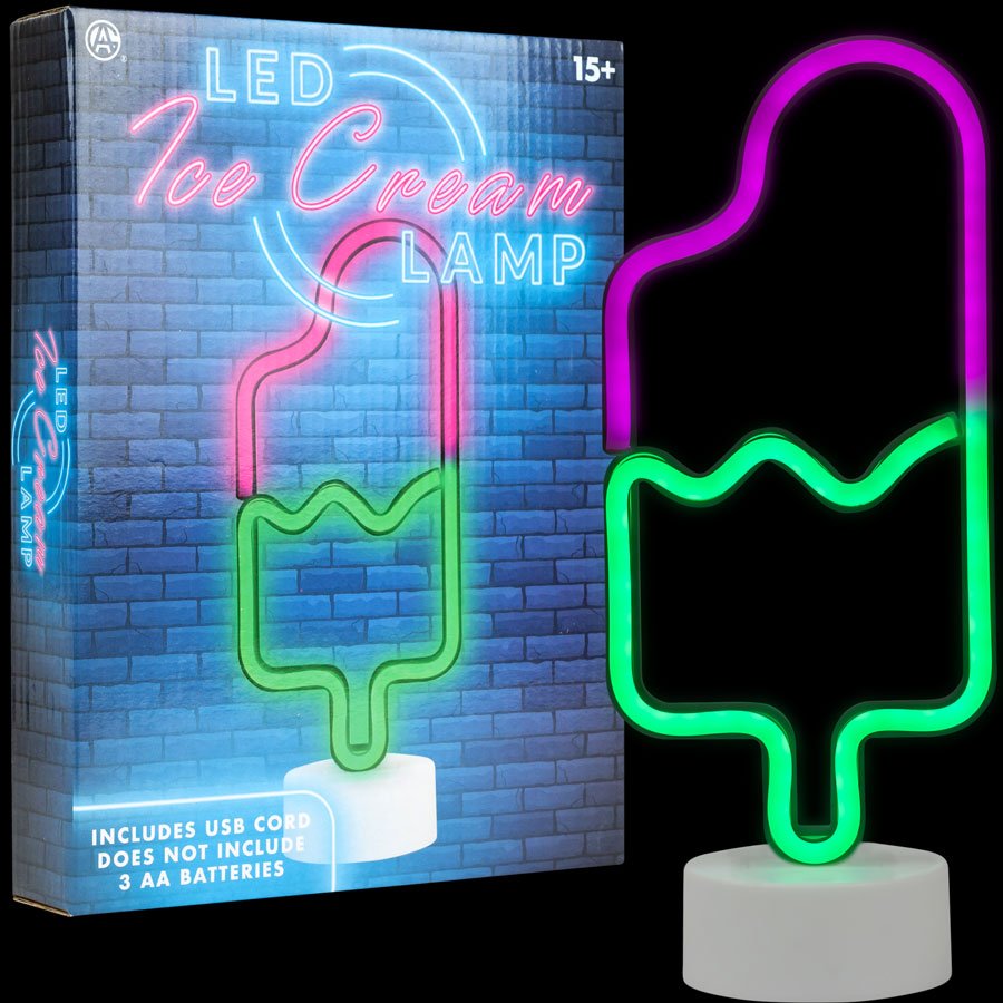 LED Neon Ice Cream Light 12in
