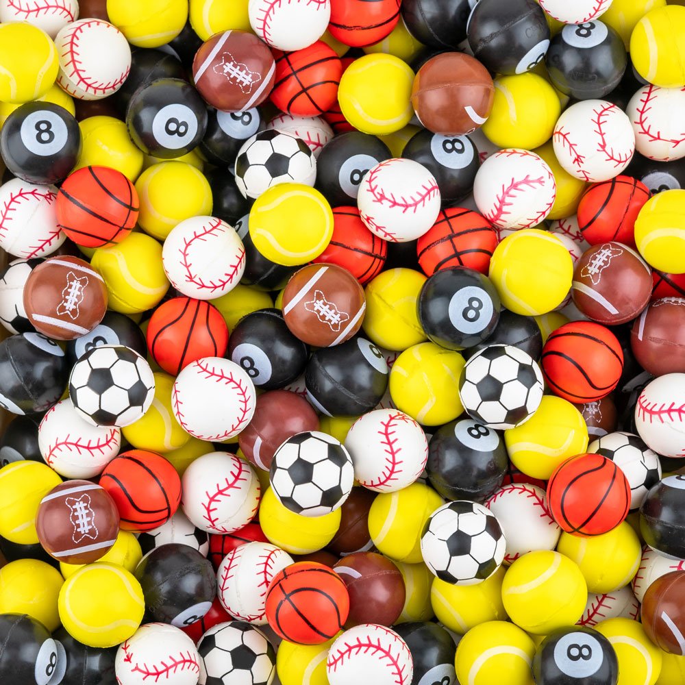 25mm (.98in) Sports Hi-Bounce Ball Mix (250 pcs)