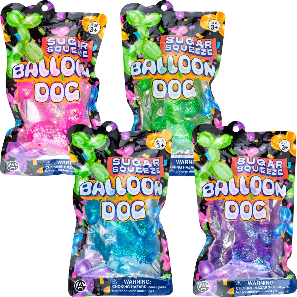 Sugar Squeeze Balloon Dog 4in (12pcs)