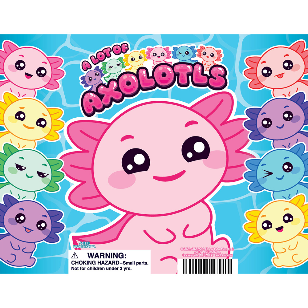 Axolotl  Figures Display Card