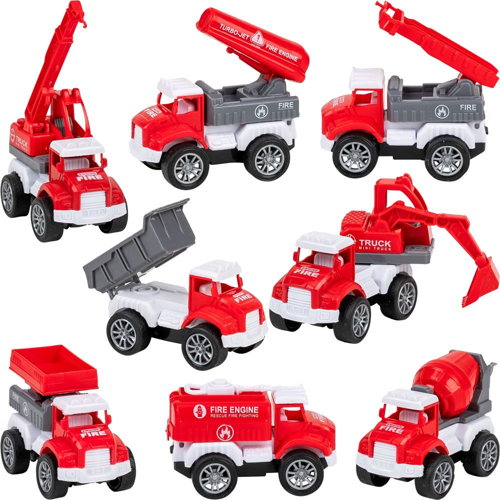 Pullback Fire Vehicles 8pk