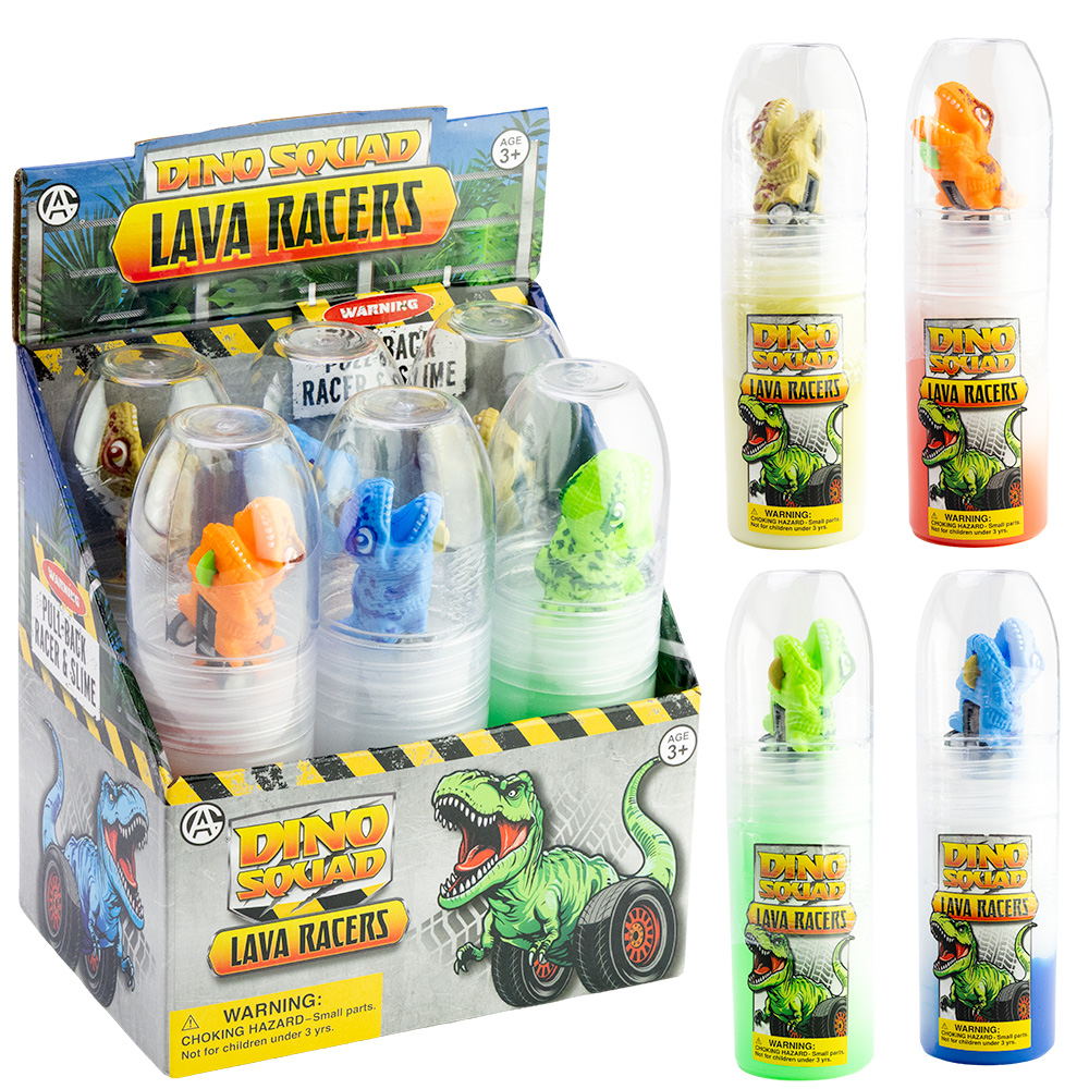 Large Dino Car Slime Asst. (6pcs)