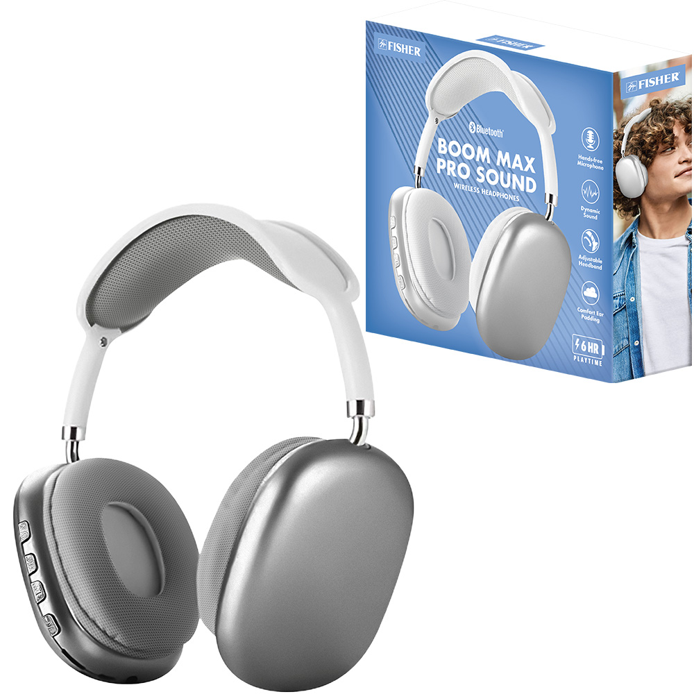 Boom Max Pro Wireless Headphones White