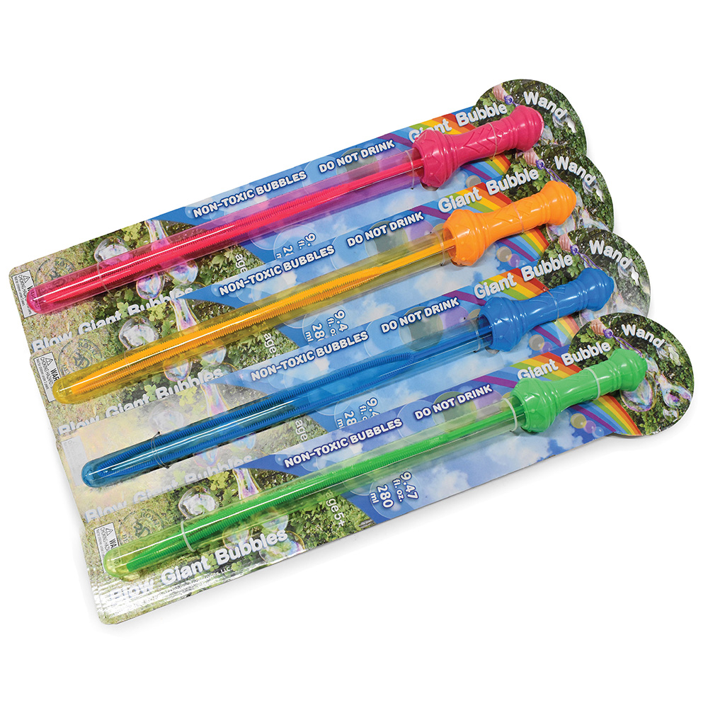 Giant Bubble Wand on Card 23in (12pcs)