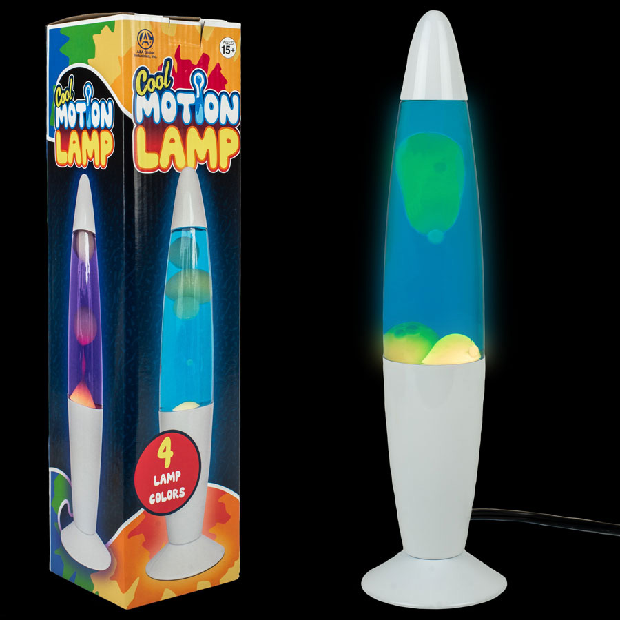 Cool White Metal Motion Lamp 13in