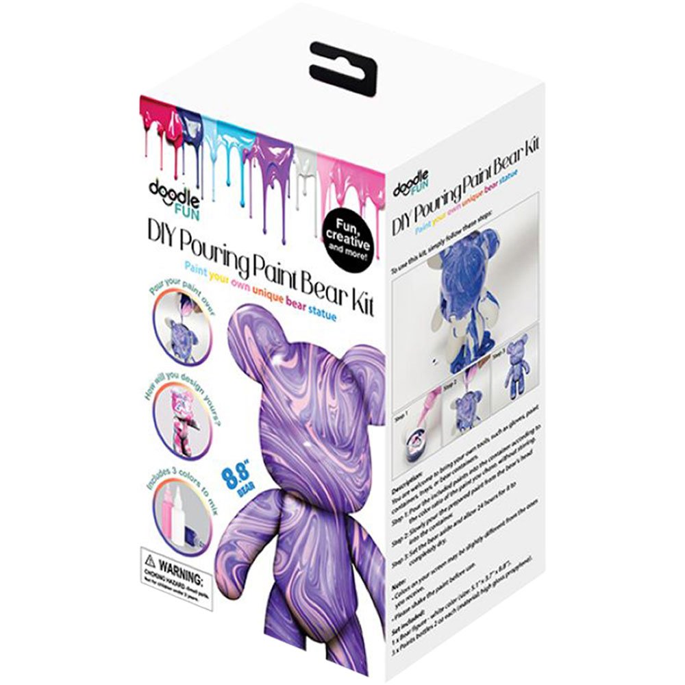 DIY Pouring Paint Bear Kit