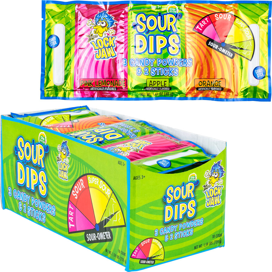 Xtreem Lock Jaw® Sour Dips Candy (18pcs)