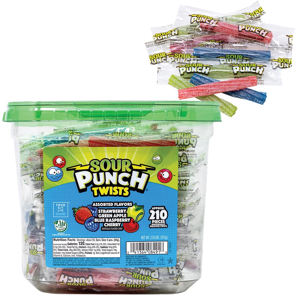 Sour Punch Twists® Jar (210pcs)