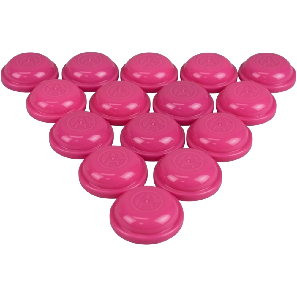 Capsules - 2in Colored Tops - PINK (2000pcs)