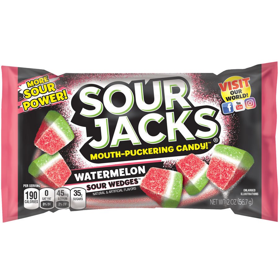 Sour Jacks™ Watermelon Candy Display Box (24pcs)