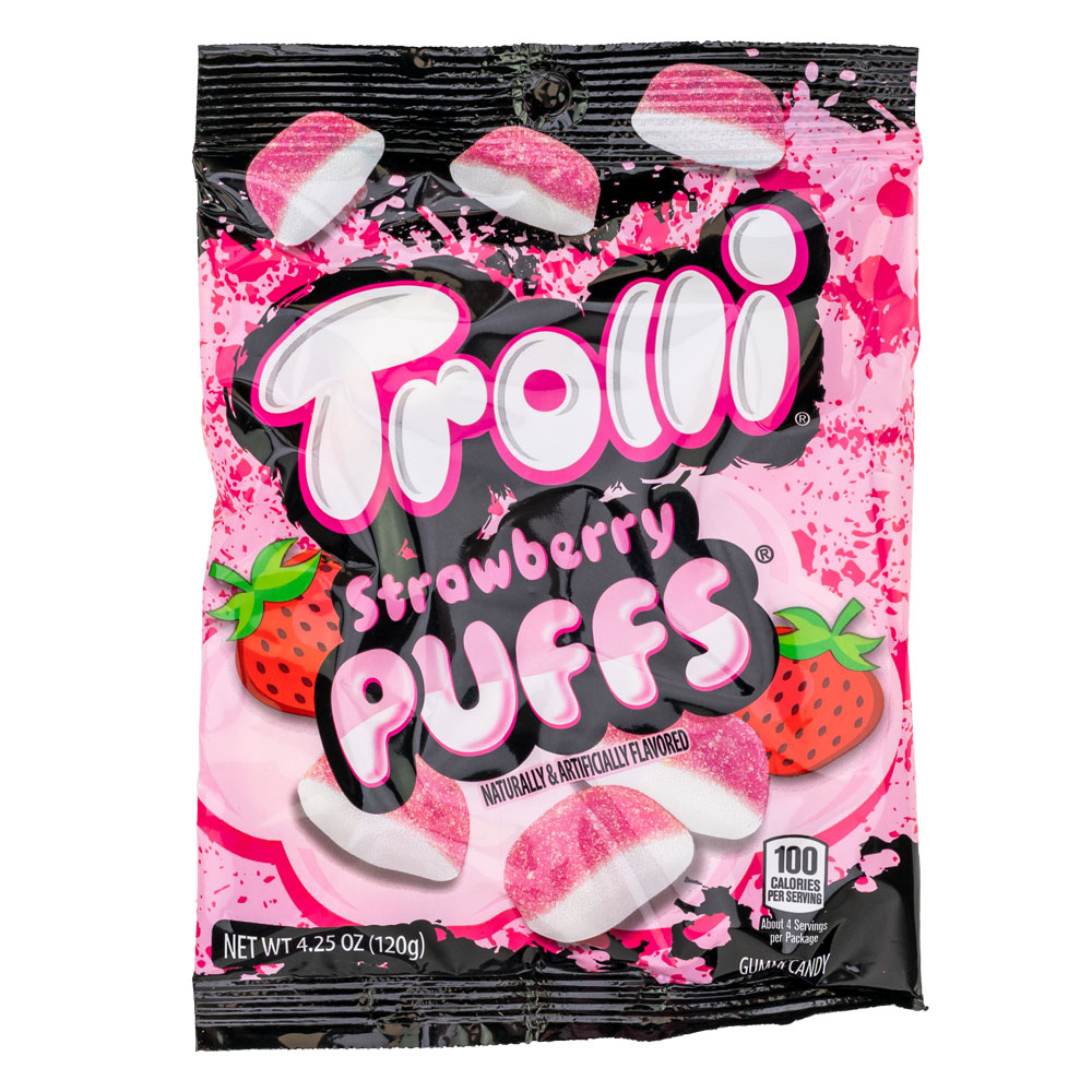 Trolli® Peg Bag Strawberry Puff (12ct)