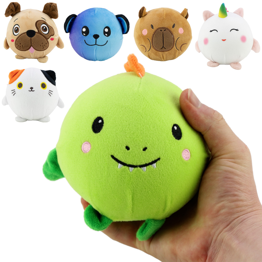 Slow Rise Foam Animal Ball 4in Asst (6pcs)