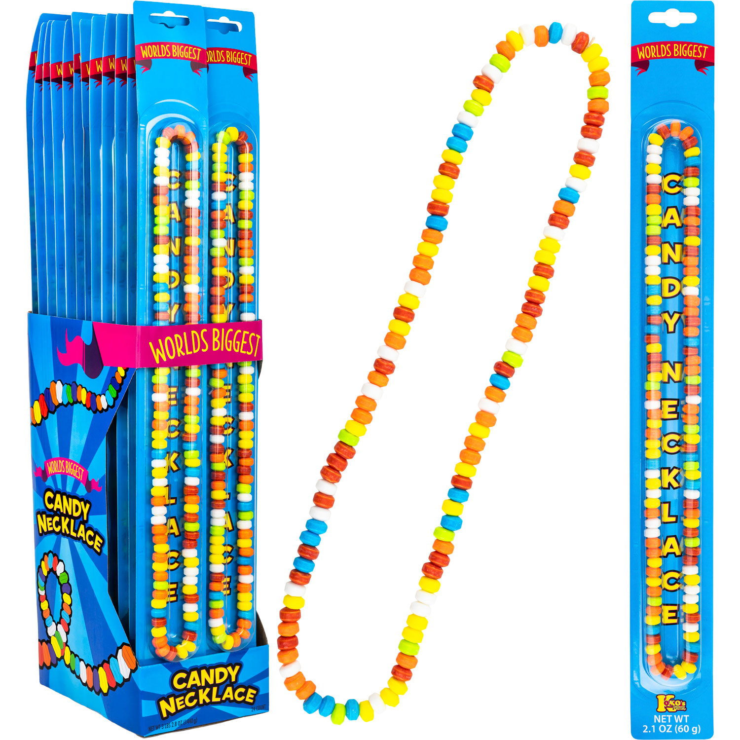 Worlds Biggest Candy Necklace™ Display Box (24pcs)