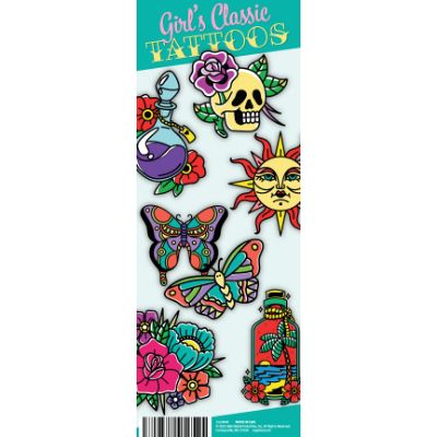 Girls Classic Tattoos Display Card