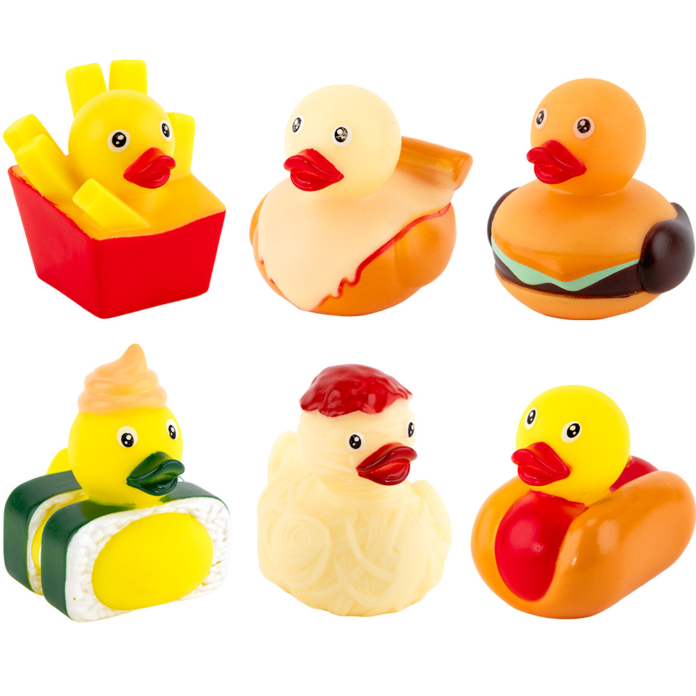 Rubber Food Series Ducks - 2in (50pcs)